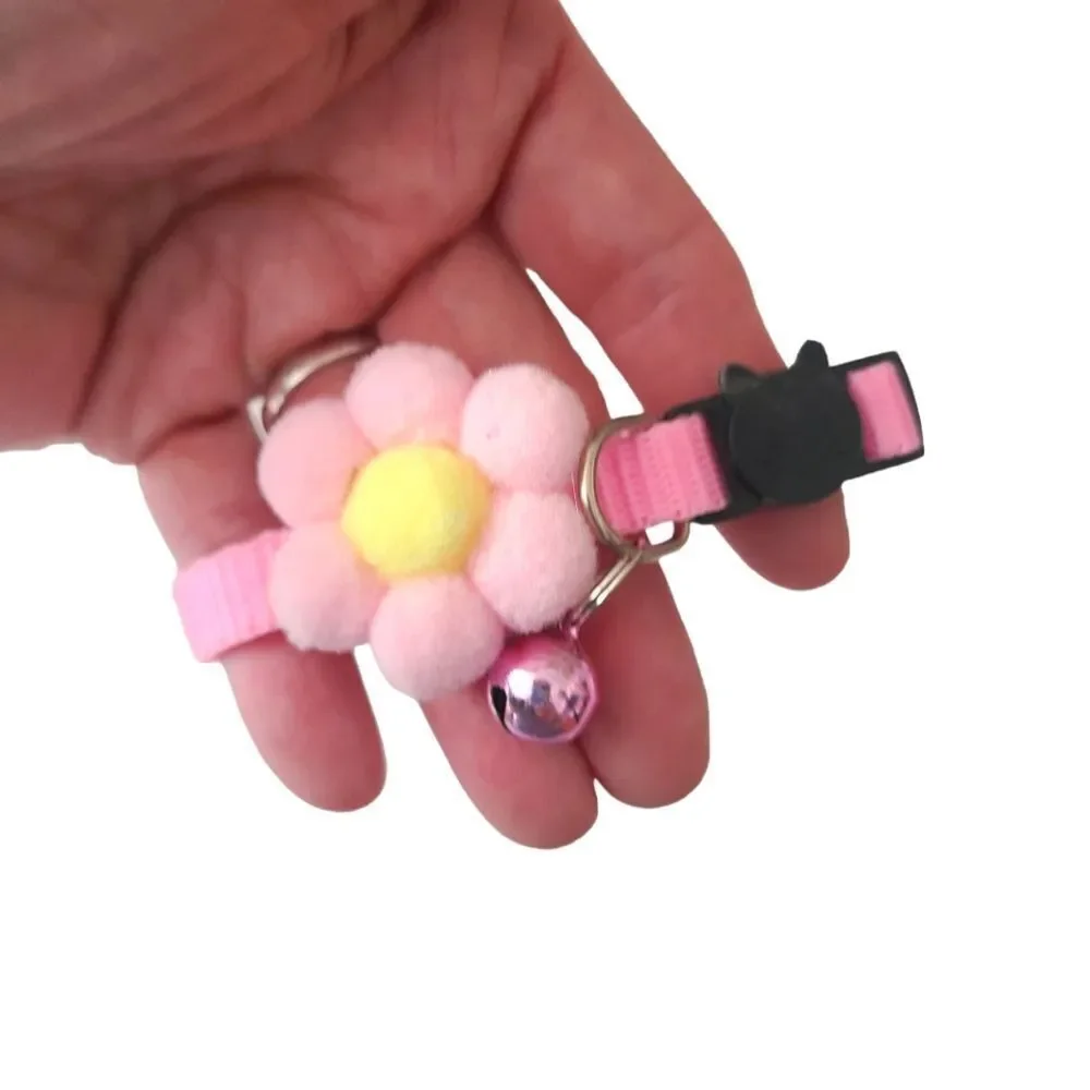 Breakaway Pink Poufball Collar with Bell One‎ Size Fits All Never Worn